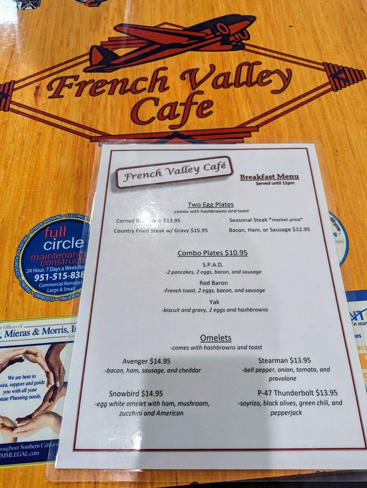 French Valley Cafe Menu - Image 6